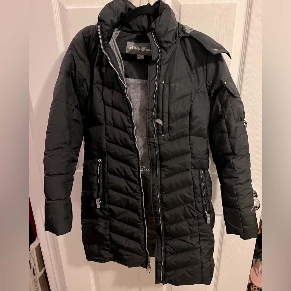 Eddie Bauer parka fleece coat, size XS